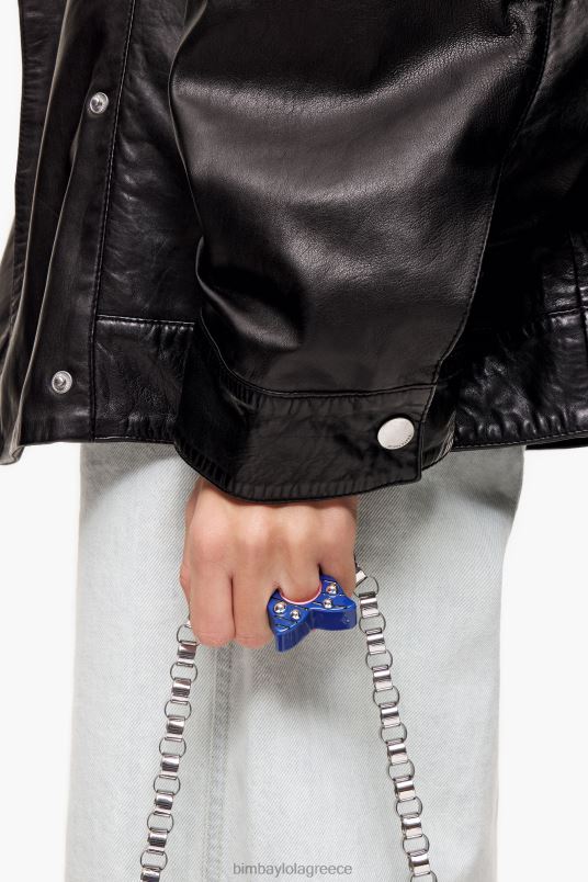 αξεσουάρ Bimba Y Lola δαχτυλίδι πεταλούδας L2L28810 μπλε