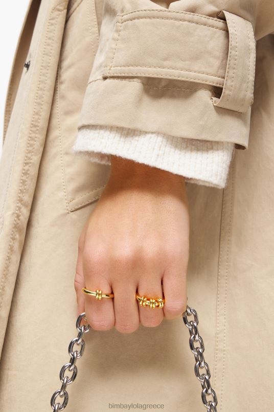 αξεσουάρ Bimba Y Lola σετ δακτυλίου σπιράλ L2L28821 χρυσαφένιος