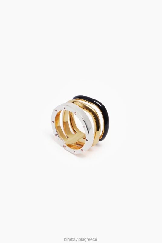 αξεσουάρ Bimba Y Lola μπάντες δαχτυλίδι L2L28831 μαύρος