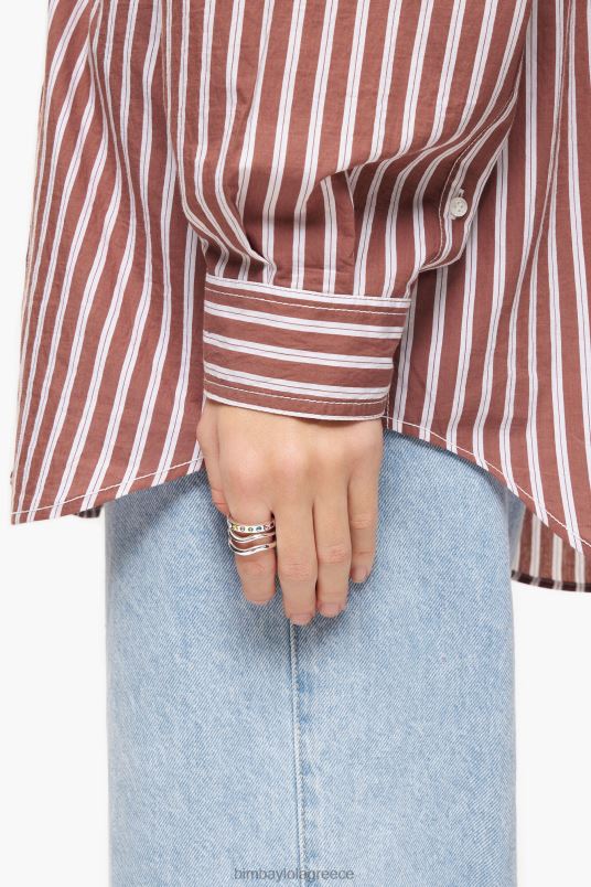 αξεσουάρ Bimba Y Lola δαχτυλίδι κρυστάλλων τριών ζωνών L2L28842 πολύχρωμο