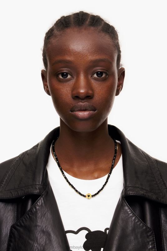 αξεσουάρ Bimba Y Lola κολιέ με αλυσίδα κρύσταλλα L2L28666 μαύρος