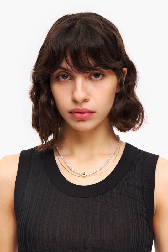 αξεσουάρ Bimba Y Lola κολιέ με αλυσίδα με μαργαριτάρια L2L28667 χρυσαφένιος