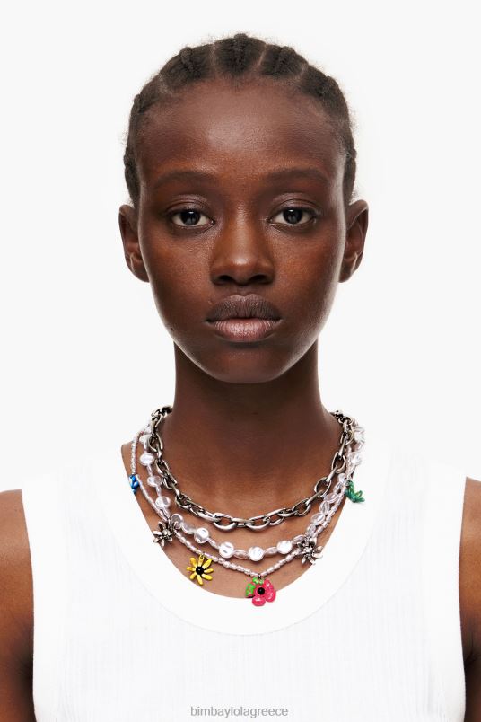 αξεσουάρ Bimba Y Lola μενταγιόν κολιέ L2L28679 πολύχρωμο