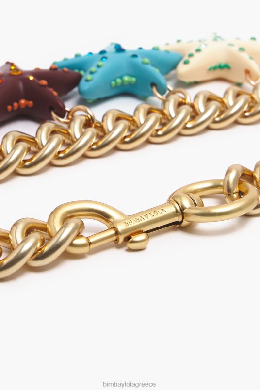 αξεσουάρ Bimba Y Lola κολιέ από ρητίνη L2L28702 κοράλλι