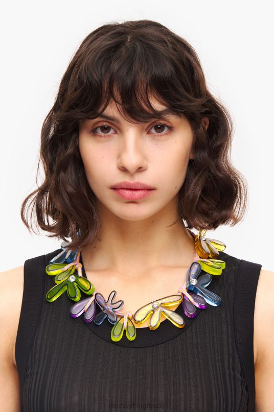 αξεσουάρ Bimba Y Lola λουλούδια κολιέ κορδόνι L2L28742 πολύχρωμο