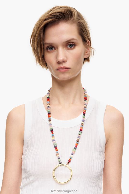 αξεσουάρ Bimba Y Lola κολιέ με πέτρες L2L28764 πολύχρωμο