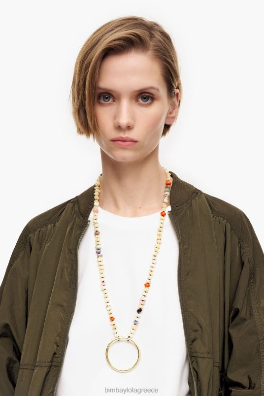 αξεσουάρ Bimba Y Lola κολιέ με πέτρες L2L28765 ελεφαντόδοντο