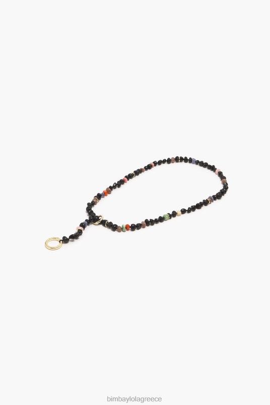 αξεσουάρ Bimba Y Lola κολιέ με μακριές πέτρες L2L28768 μαύρος