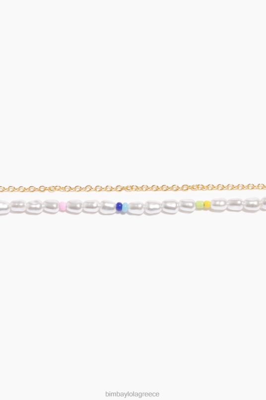 αξεσουάρ Bimba Y Lola κολιέ με μαργαριτάρια L2L28774 πολύχρωμος
