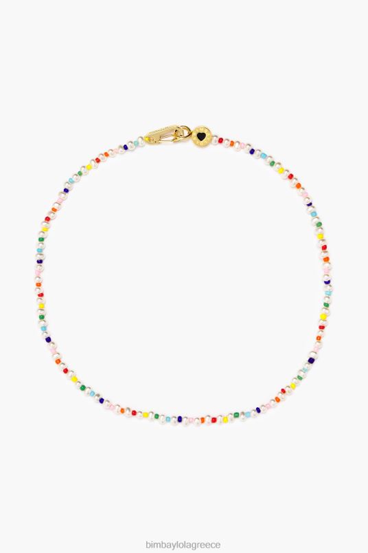αξεσουάρ Bimba Y Lola χάντρες μαργαριτάρι κολιέ L2L28775 πολύχρωμο