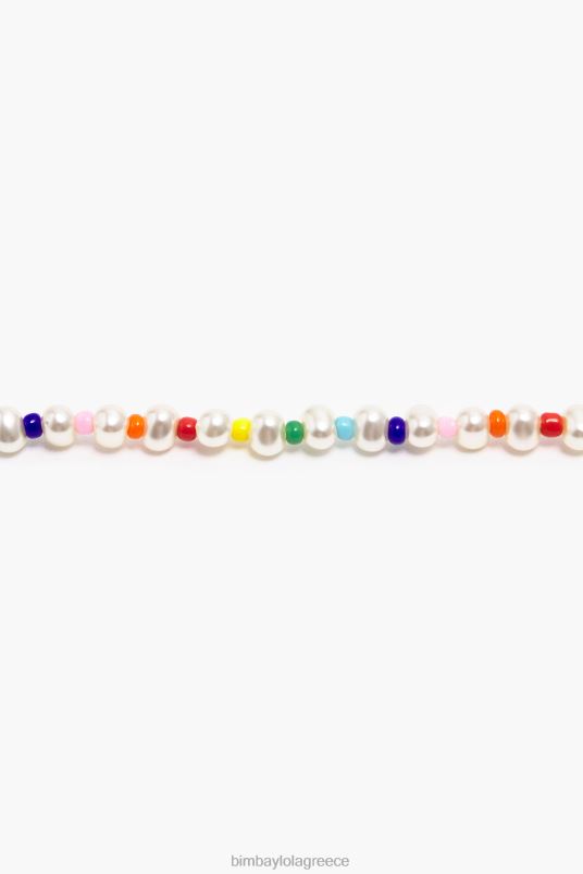 αξεσουάρ Bimba Y Lola χάντρες μαργαριτάρι κολιέ L2L28775 πολύχρωμο