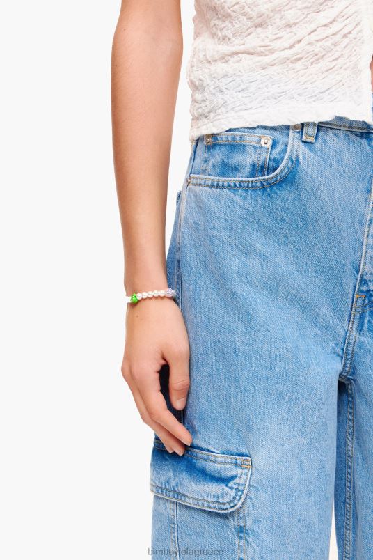 αξεσουάρ Bimba Y Lola κολιέ με μαργαριτάρια L2L28785 πολύχρωμες καρδιές