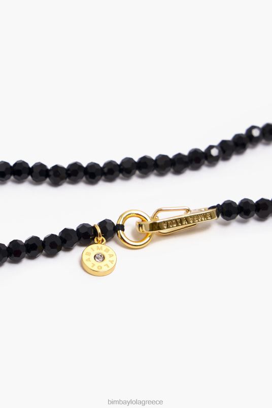 αξεσουάρ Bimba Y Lola κοντό κολιέ με καρδιά και κρύσταλλα L2L28789 χρυσαφένιος