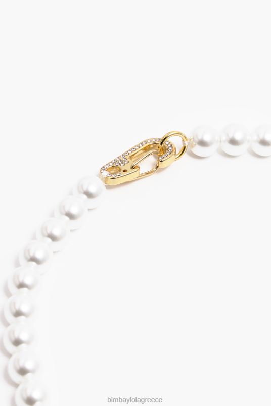 αξεσουάρ Bimba Y Lola κολιέ με μαργαριτάρι αρκουδάκι L2L28795 χρυσαφένιος