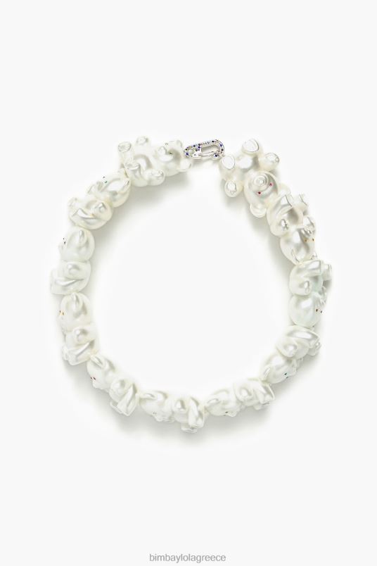 αξεσουάρ Bimba Y Lola κολιέ αρκούδας L2L28799 μαργαριτάρι