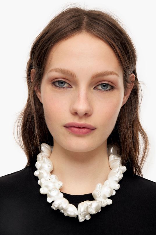 αξεσουάρ Bimba Y Lola κολιέ αρκούδας L2L28799 μαργαριτάρι