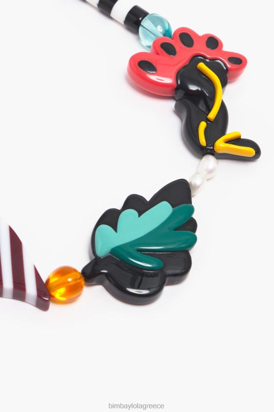 αξεσουάρ Bimba Y Lola Κολιέ με λουλούδια από ρητίνη L2L28807 πολύχρωμο