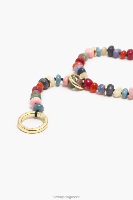 αξεσουάρ Bimba Y Lola κολιέ με μακριές πέτρες L2L28823 πολύχρωμο