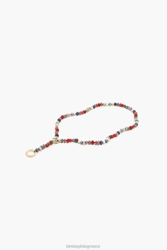 αξεσουάρ Bimba Y Lola κολιέ με μακριές πέτρες L2L28823 πολύχρωμο