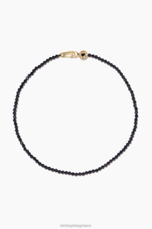 αξεσουάρ Bimba Y Lola κολιέ με κοντό κρύσταλλο L2L28824 μαύρος