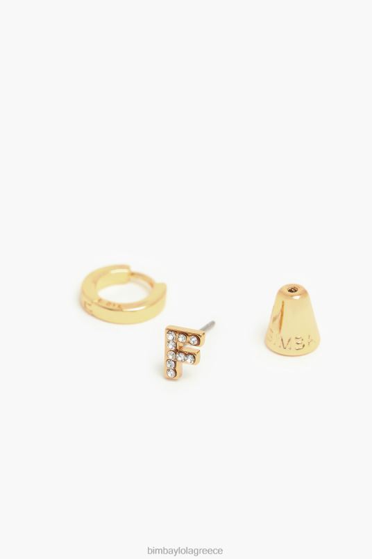αξεσουάρ Bimba Y Lola γράμματα μίνι κρίκοι σκουλαρίκια L2L281154 φά