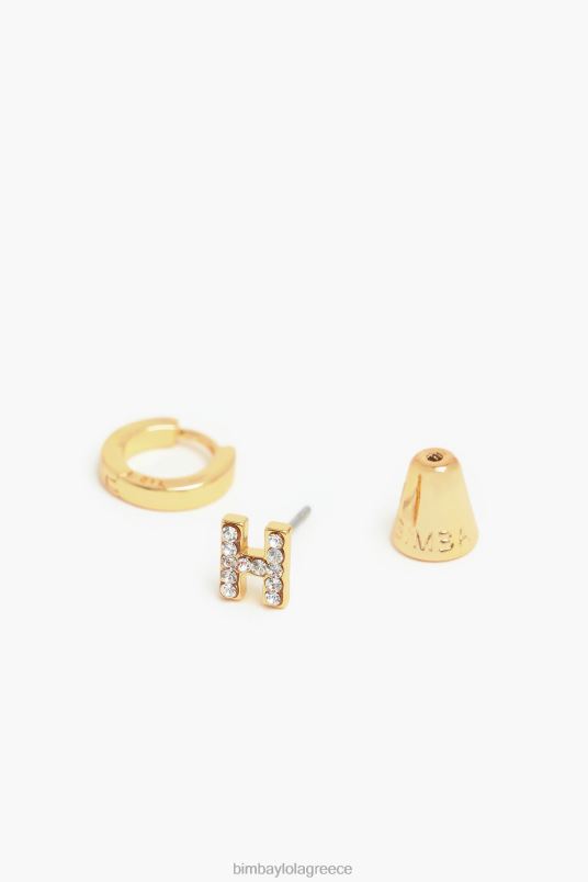 αξεσουάρ Bimba Y Lola γράμματα μίνι κρίκοι σκουλαρίκια L2L281156 η