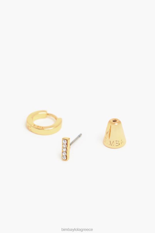 αξεσουάρ Bimba Y Lola γράμματα μίνι κρίκοι σκουλαρίκια L2L281157 Εγώ