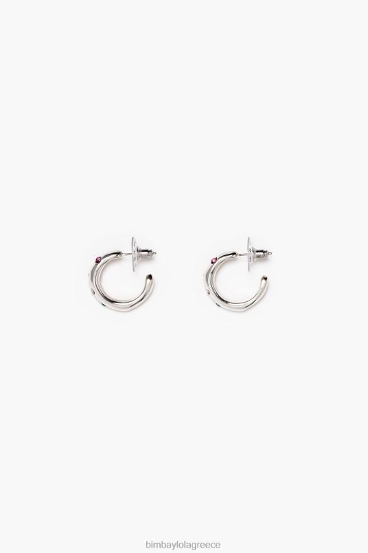 αξεσουάρ Bimba Y Lola κρυστάλλινα σκουλαρίκια L2L28677 ασήμι