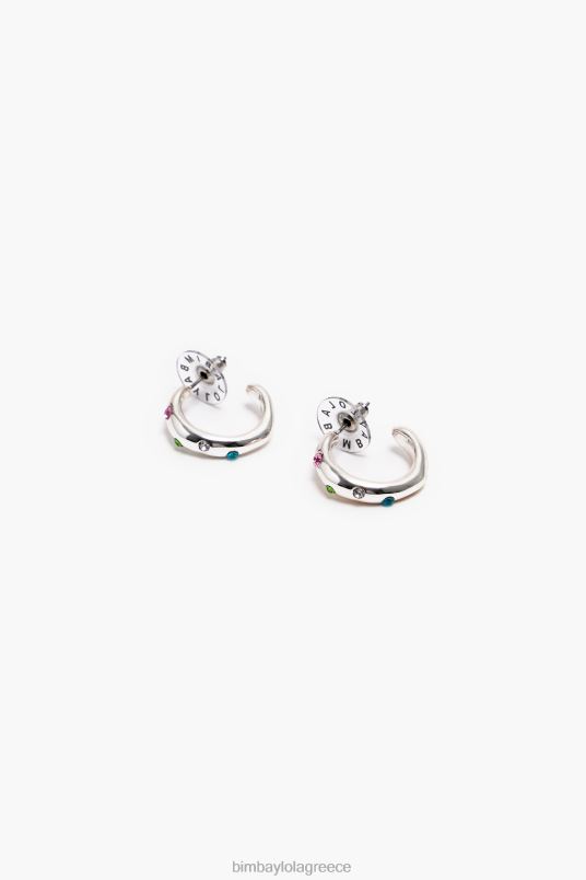 αξεσουάρ Bimba Y Lola κρυστάλλινα σκουλαρίκια L2L28677 ασήμι