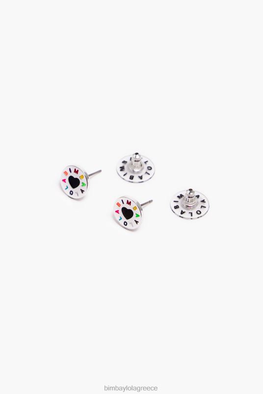 αξεσουάρ Bimba Y Lola λογότυπο σκουλαρίκια καρδιά L2L28694 ασήμι