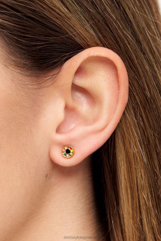 αξεσουάρ Bimba Y Lola μικρό λογότυπο σκουλαρίκια καρδιά L2L28695 χρυσαφένιος