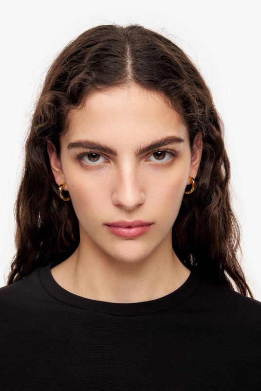 αξεσουάρ Bimba Y Lola κρίκοι σκουλαρίκια L2L28716 χρυσό και πολύχρωμο