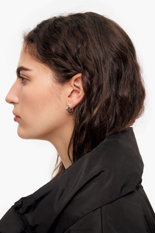 αξεσουάρ Bimba Y Lola σκουλαρίκια κρίκοι καρδιά L2L28740 ασήμι