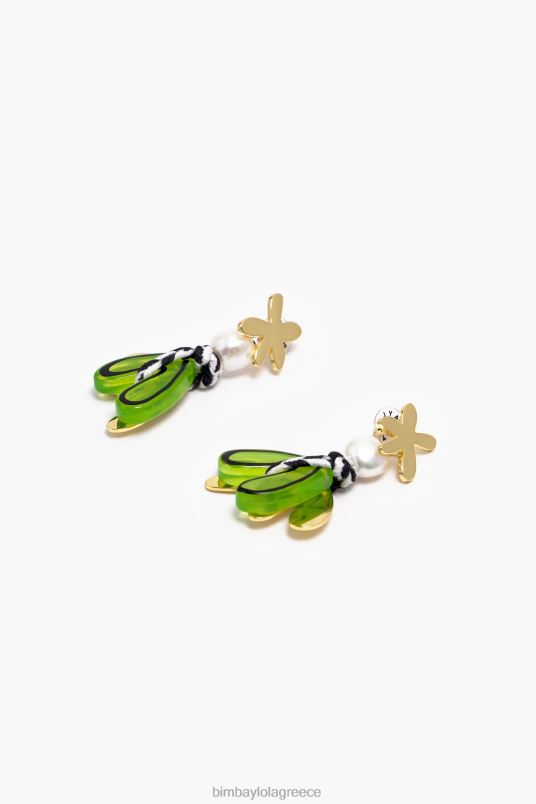 αξεσουάρ Bimba Y Lola σκουλαρίκια λουλουδιών από ρητίνη L2L28745 πολύχρωμο