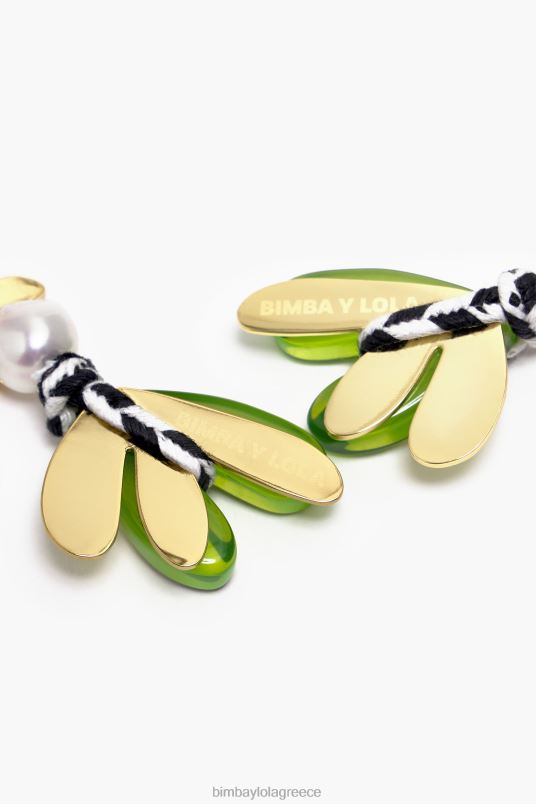 αξεσουάρ Bimba Y Lola σκουλαρίκια λουλουδιών από ρητίνη L2L28745 πολύχρωμο