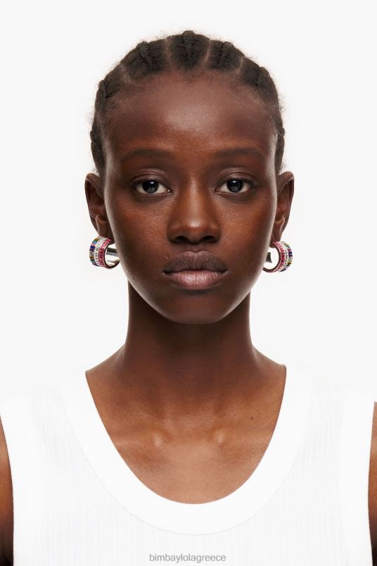 αξεσουάρ Bimba Y Lola κρυστάλλινα σκουλαρίκια L2L28747 πολύχρωμο