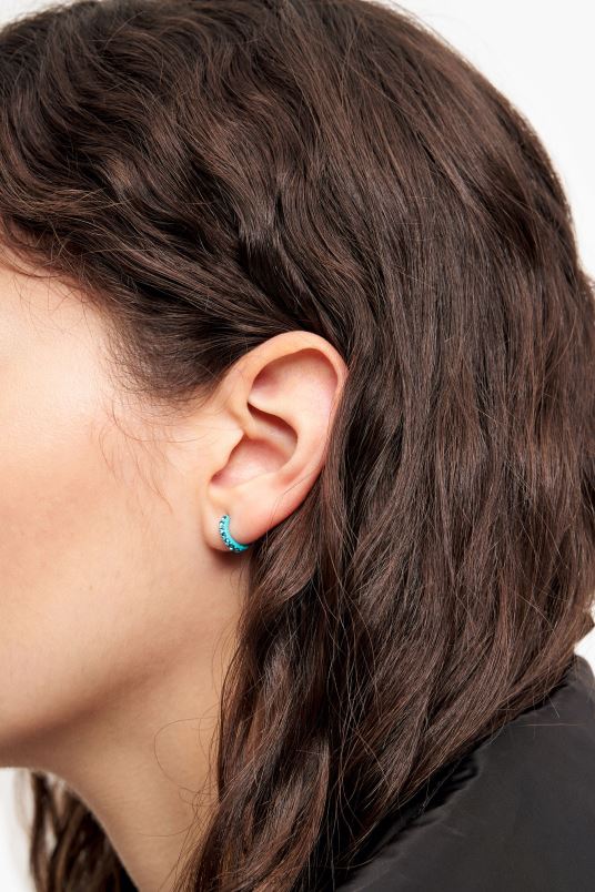 αξεσουάρ Bimba Y Lola Σετ κρίκοι σκουλαρίκια L2L28749 κρύσταλλο