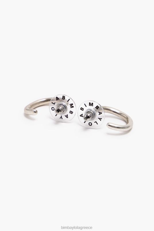 αξεσουάρ Bimba Y Lola κρίκοι ματ σκουλαρίκια L2L28761 ασήμι