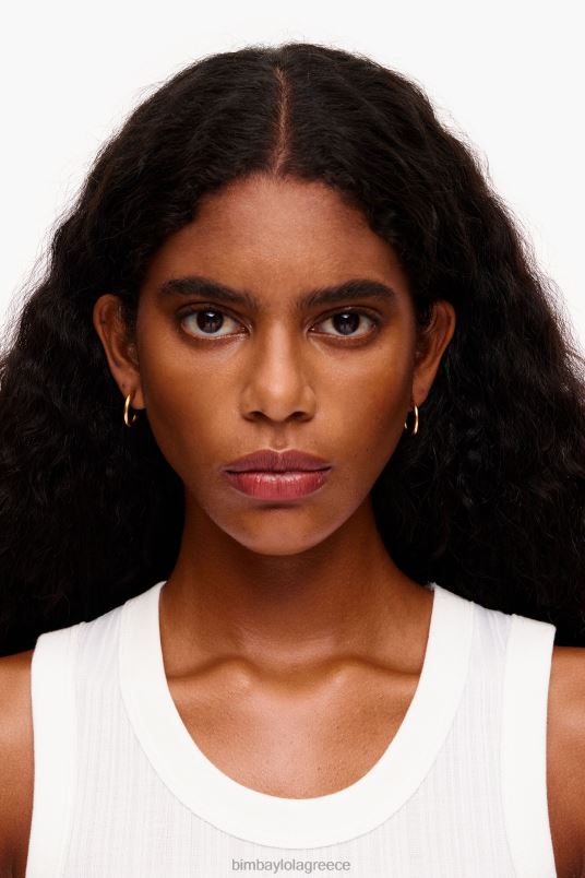 αξεσουάρ Bimba Y Lola ματ σκουλαρίκια κρίκοι L2L28762 χρυσός