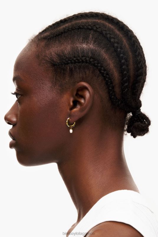 αξεσουάρ Bimba Y Lola κρυστάλλινα μαργαριταρένια σκουλαρίκια L2L28784 πολύχρωμο