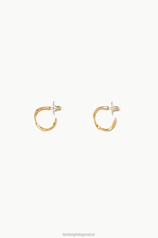 αξεσουάρ Bimba Y Lola ανομοιόμορφα σκουλαρίκια κρίκοι L2L28836 χρυσαφένιος