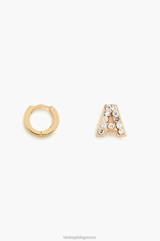 αξεσουάρ Bimba Y Lola γράμματα μίνι κρίκοι σκουλαρίκια L2L28837 ένα