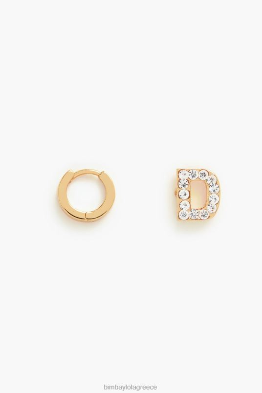αξεσουάρ Bimba Y Lola γράμματα μίνι κρίκοι σκουλαρίκια L2L28840 ρε