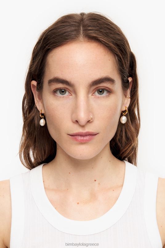 αξεσουάρ Bimba Y Lola μαργαριταρένια mini κρίκοι σκουλαρίκια L2L28782 πολύχρωμο