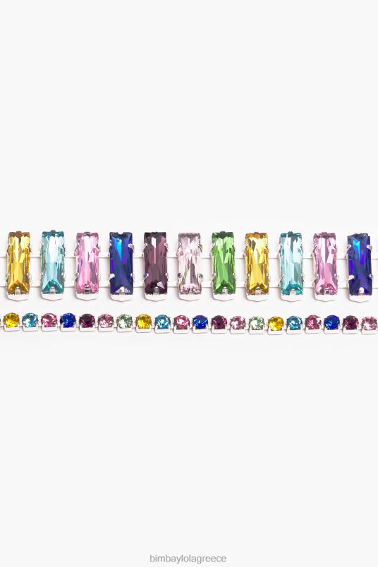 αξεσουάρ Bimba Y Lola κρυστάλλινο τσόκερ L2L28746 πολύχρωμο