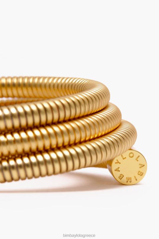 αξεσουάρ Bimba Y Lola ματ σπιράλ βραχιόλι L2L28758 χρυσός