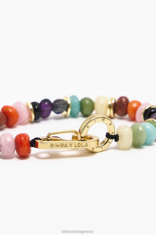 αξεσουάρ Bimba Y Lola Πολύχρωμο βραχιόλι με πέτρες L2L28766 χρυσαφένιος
