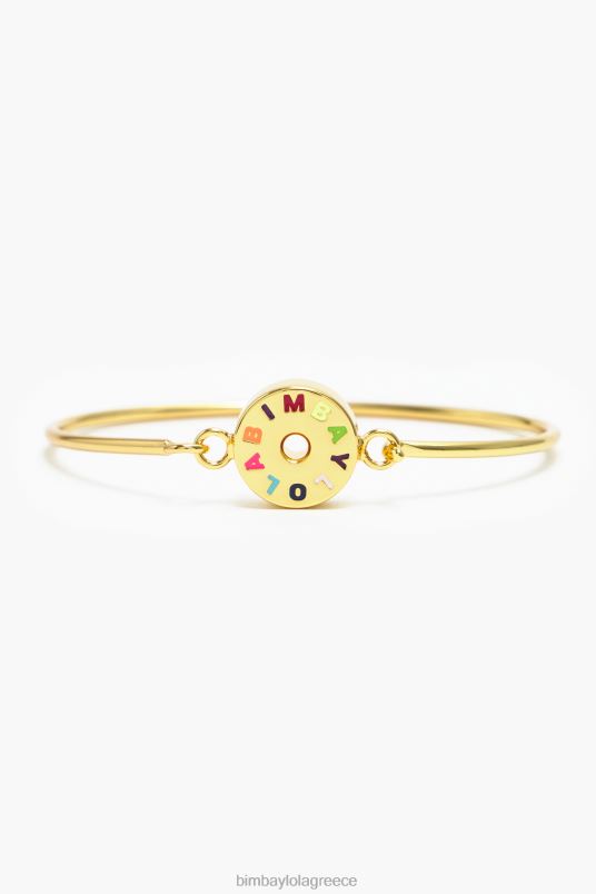 αξεσουάρ Bimba Y Lola άκαμπτο λογότυπο βραχιόλι L2L28835 χρυσαφένιος