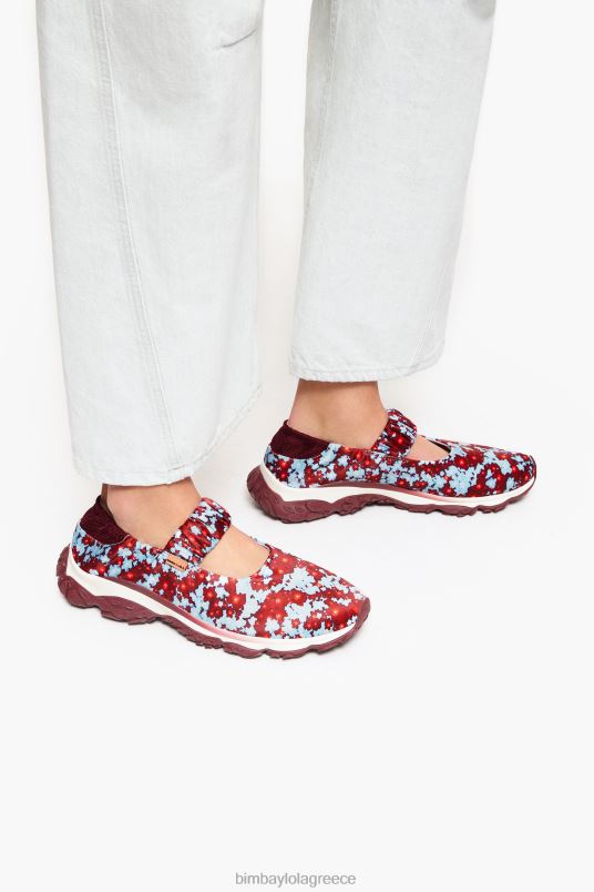 υποδήματα Bimba Y Lola λουλούδια full pulpo runner μπαλαρίνα L2L28548 μπλε