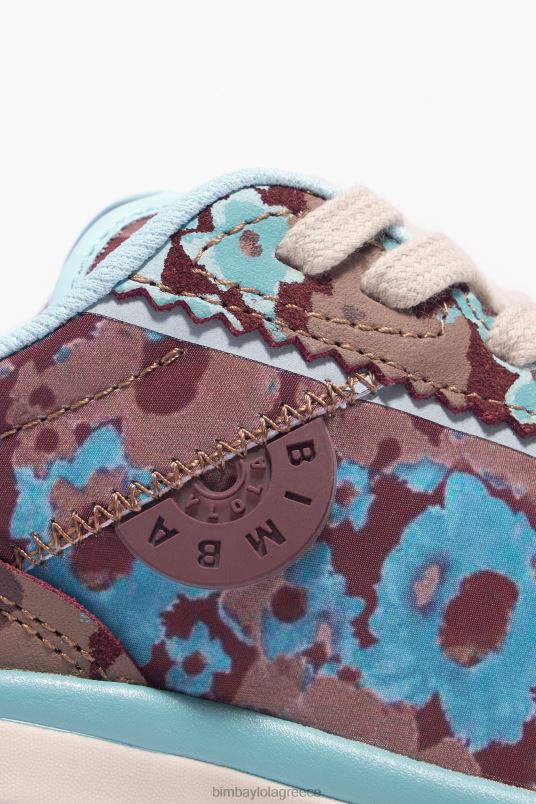 υποδήματα Bimba Y Lola λουλούδια full pulpo runner sneaker L2L28545 καφέ